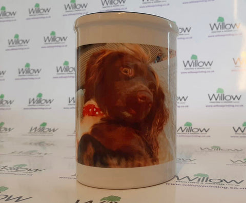 Personalised Pen Pot with your Photo and Message. Unique Gift for Family & Friends