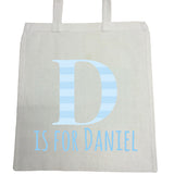 BB08 - Personalised Initial Name Canvas Bag for Life