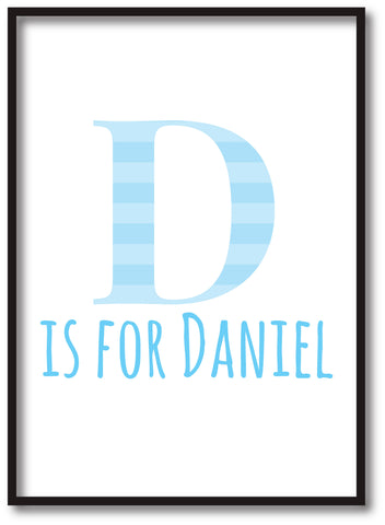 BB08 - Personalised Initial Name Print