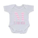 BB08 - Personalised Initial Name Baby Vest