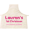 BB09 - Snowflake letters for Baby Personalised Apron