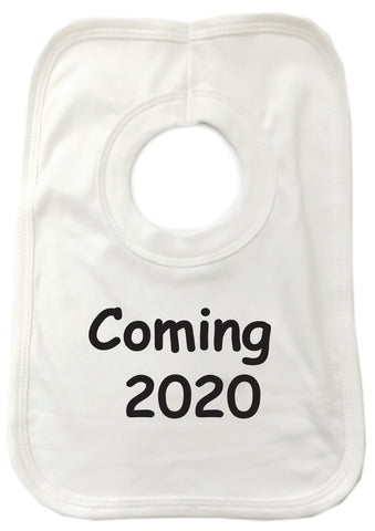 'Coming 2020' Baby bib