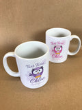 BB21 - Owl Personalised Mug & White Gift Box