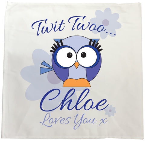 BB21 - Owl Personalised Tea Towel