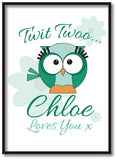 BB21 - Owl Personalised Print