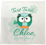 BB21 - Owl Personalised Tea Towel