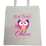 BB21 - Owl Personalised Canvas Bag for Life