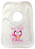 BB21 - Owl Personalised Baby Bib