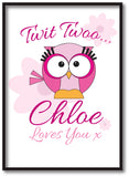 BB21 - Owl Personalised Print