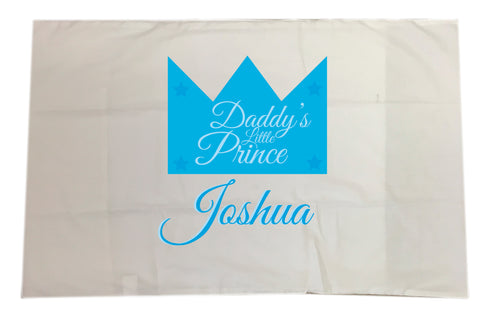 BB23 - Daddy's Prince/Princess White Pillow Case Cover