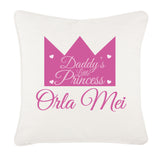 Daddy's Prince/Princess Personalised Canvas Cushion Cover