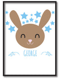 BB25 - Happy Bunny Personalised Print