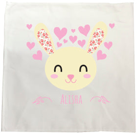 BB25 - Happy Bunny Personalised Tea Towel
