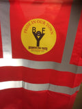 Promotional Branded Company Hi Vis Vest, personalised with company details