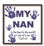 CB10 - My Mum/Nan is the best in the world! Lots of Love (Name(s)) xx Personalised Canvas Print