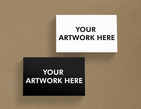 Your Artwork Black & White Business Cards from £14+VAT