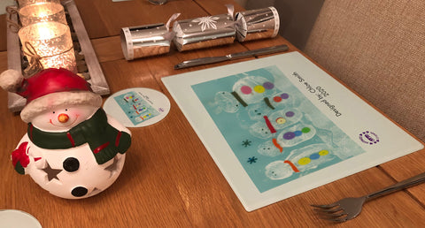 Burtonwood CP School Personalised Placemats & Coasters with Child's Drawing