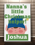 CA02 - Nanna's Littler Christmas Helper Personalised Canvas