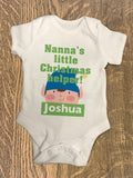 CA02 - Nanna's Littler Christmas Helper Personalised Baby Vest