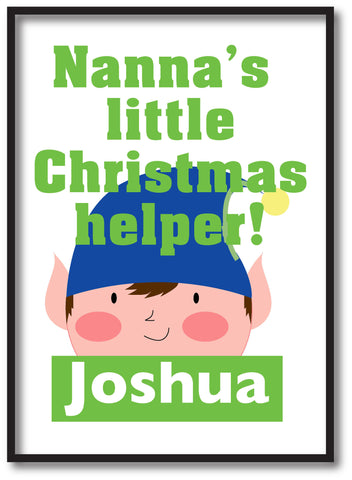 CA02 - Nanna's Littler Christmas Helper Personalised Print