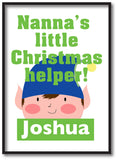 CA02 - Nanna's Littler Christmas Helper Personalised Canvas