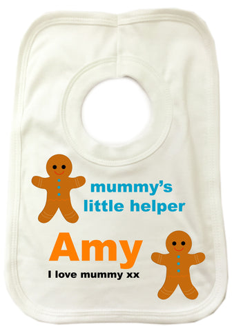 CB08 - Mummy's Little Helper Personalised Baby Bib
