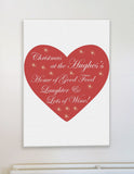 CA12 - Home of Good Food, Laughter and Lots of Wine Christmas Personalised Canvas Print