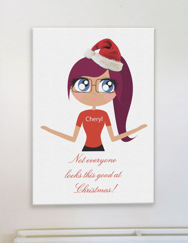 CA15 - Not everyone looks this good at Christmas Personalised Canvas Print