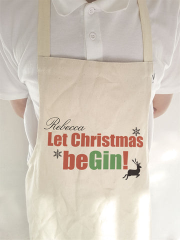 Let Christmas be-Gin Apron