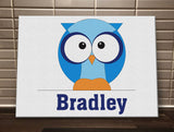 CB03 - Boys One Owl Personalised Canvas Print