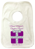 CB04 - Nanna Personalised Christmas Present Baby Bib