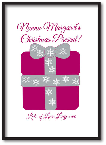 CB04 - Nanna Personalised Christmas Present Print