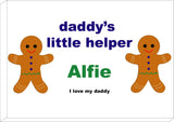 CB05 - Daddy's Little Gingerbread Helper Personalised Print