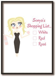 CB06 - Willow Bella Shopping List Personalised Print