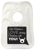 CC09 - Personalised Your Family Name Love Sharing Christmas With You Baby Vest