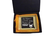 CC09 -  Personalised Your Family Name Love Sharing Christmas With You Crystal Block & Gift Box