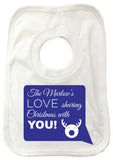 CC09 - Personalised Your Family Name Love Sharing Christmas With You Baby Vest