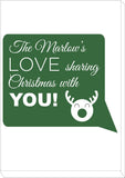 CC09 - Personalised The (Your Family Name) Love Sharing Christmas With You Print