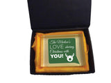 CC09 -  Personalised Your Family Name Love Sharing Christmas With You Crystal Block & Gift Box