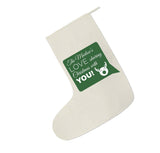 CC09 -Personalised Your name Love Sharing Christmas With You Canvas Santa Stocking