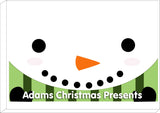 CM02 - Happy Smiley Snowman Christmas Personalised Print
