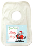 CM08 - Personalised Santa's Good List Christmas Baby Vest