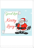 CM08 - Personalised Santa's Good List Christmas Canvas Print