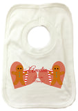 CM09 - Personalised Ginger Bread Cookies Christmas Girls Baby Bib