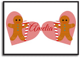 CM09 - Personalised Ginger Bread Cookies Christmas Girls Print