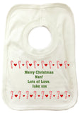 CM11 - Dancing Candy Canes Christmas Personalised Baby Vest