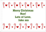 CM11 - Dancing Candy Canes Christmas Personalised Print