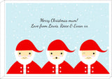 CM12 - Personalised Round Santa's Christmas Print