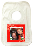 CM13 - Personalised Your Photo & Round Snowman Christmas Baby Vest