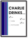 CM19 - Names Drinks then choose their choices Personalised Canvas Print